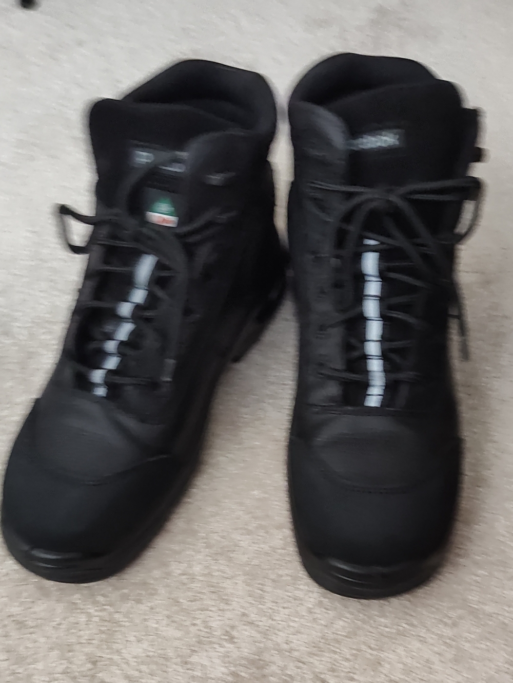 Reebok Women's Black Lace-Up Work Boots